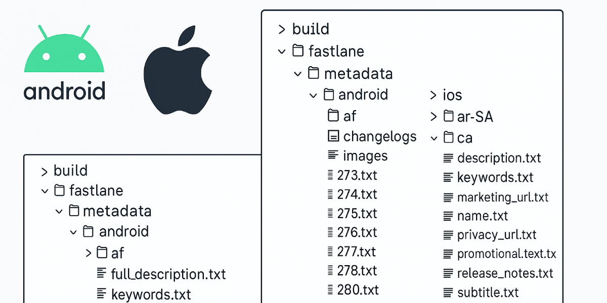 Gestion des métadonnées multilingues pour les stores Apple et Google